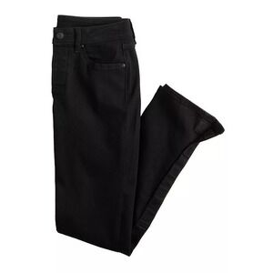 Women ADAPTIVE Sonoma Goods For Life Black Mid-Rise Straight Leg Jean Sz. 14 NWT